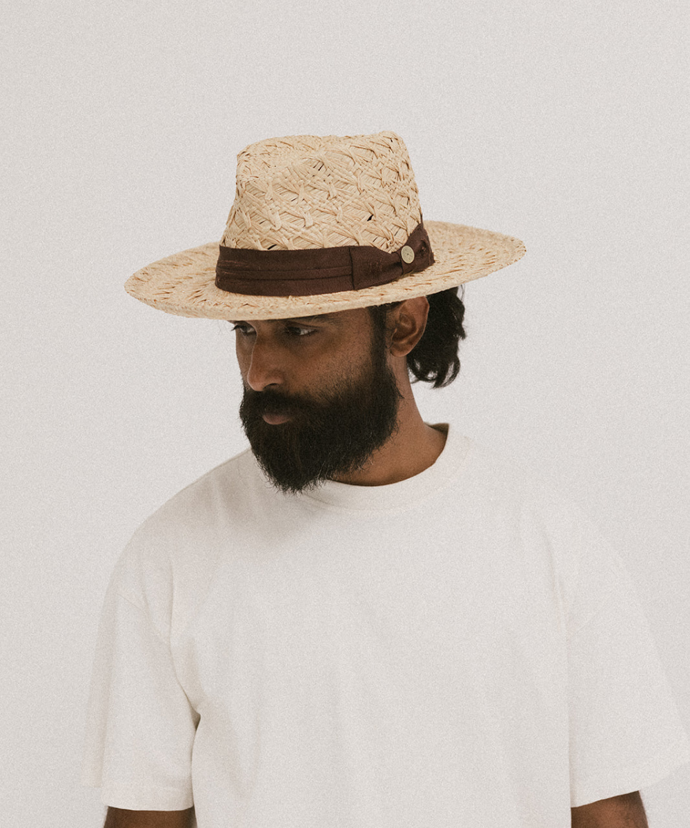 Men's raffia straw hats online