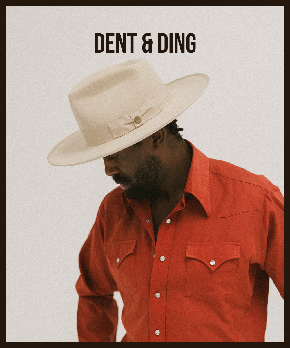 TAOS WESTERN FEDORA– DENT/DING