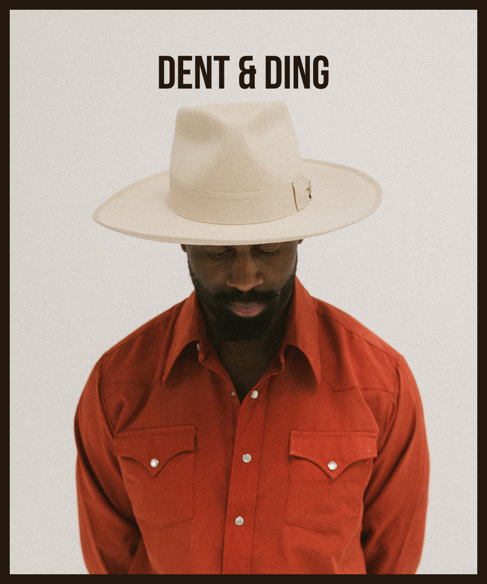 TAOS WESTERN FEDORA– DENT/DING