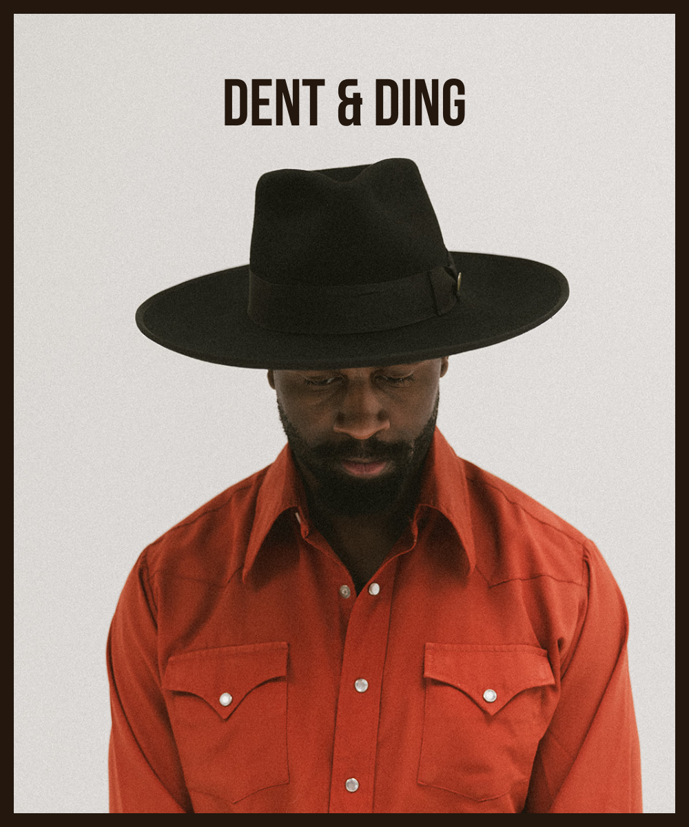 TAOS WESTERN FEDORA– DENT/DING