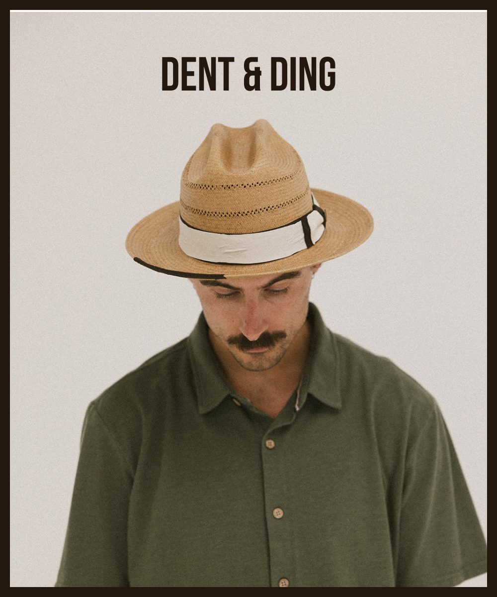 TREMÉ STRAW RANCHER HAT– DENT/DING