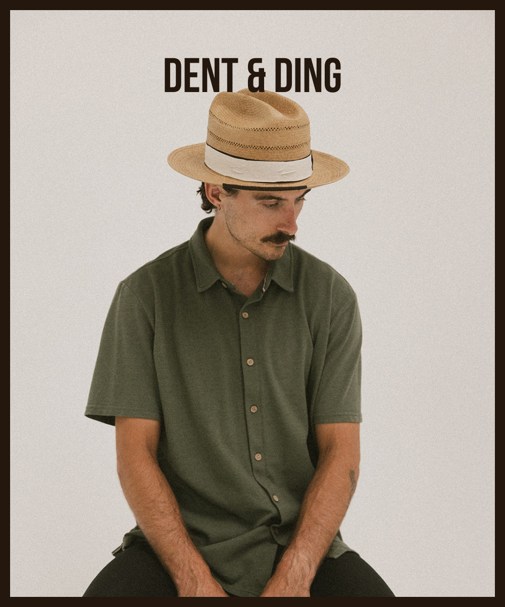 TREMÉ STRAW RANCHER HAT– DENT/DING
