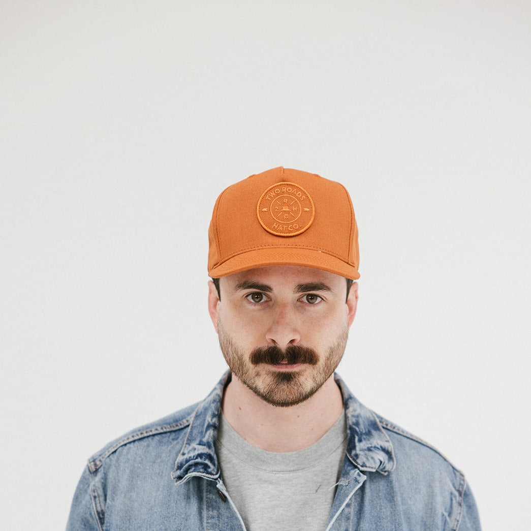 BEAV SNAPBACK 5-PANEL CAP - BURNT ORANGE