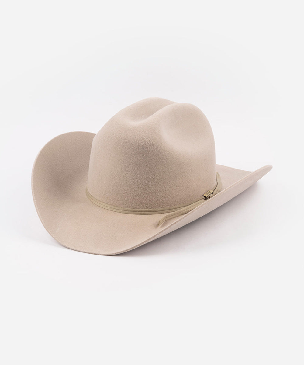 Beige cowboy hat on a white background #color_silverbelly