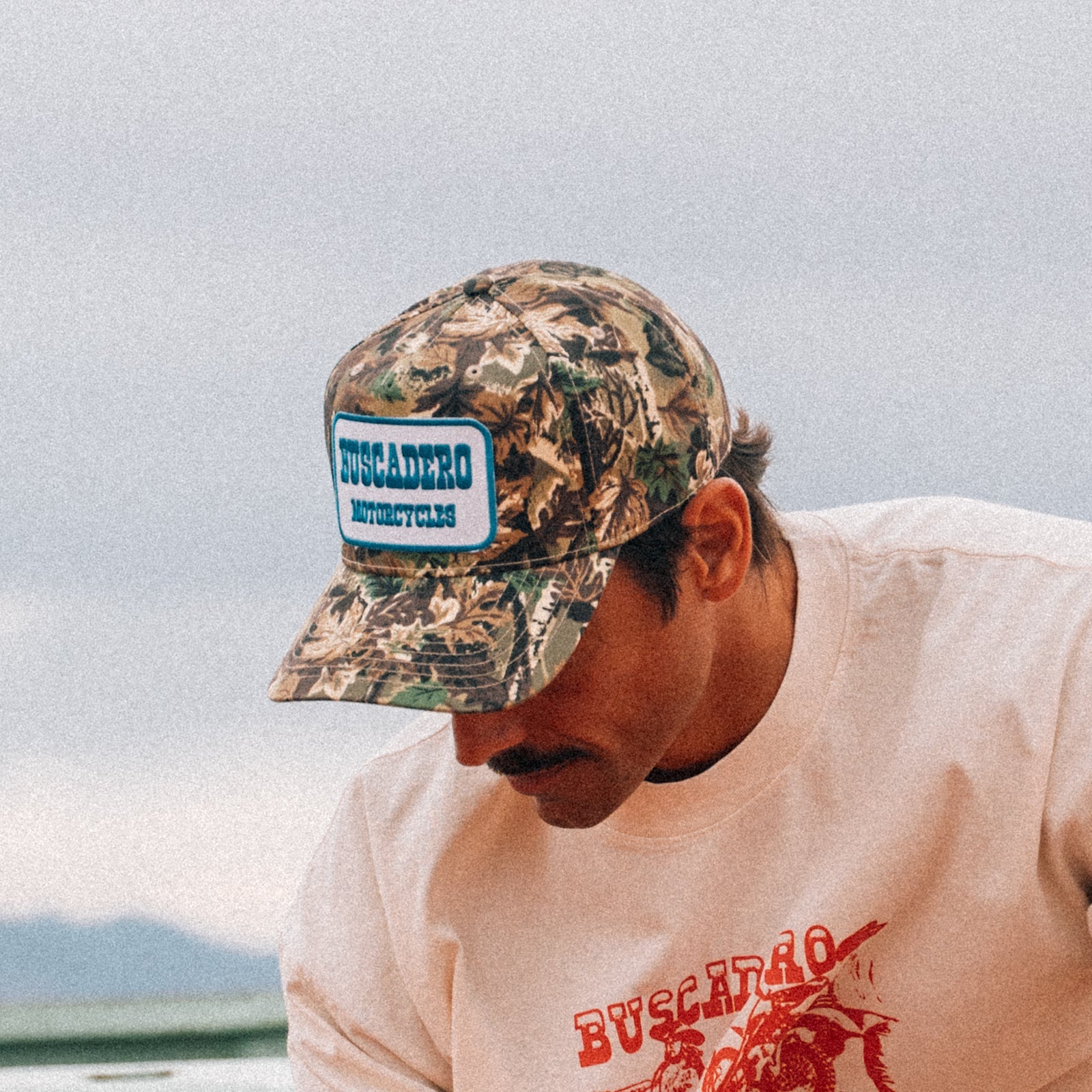 'Blue Barrel' Mid Profile Hat - Camo