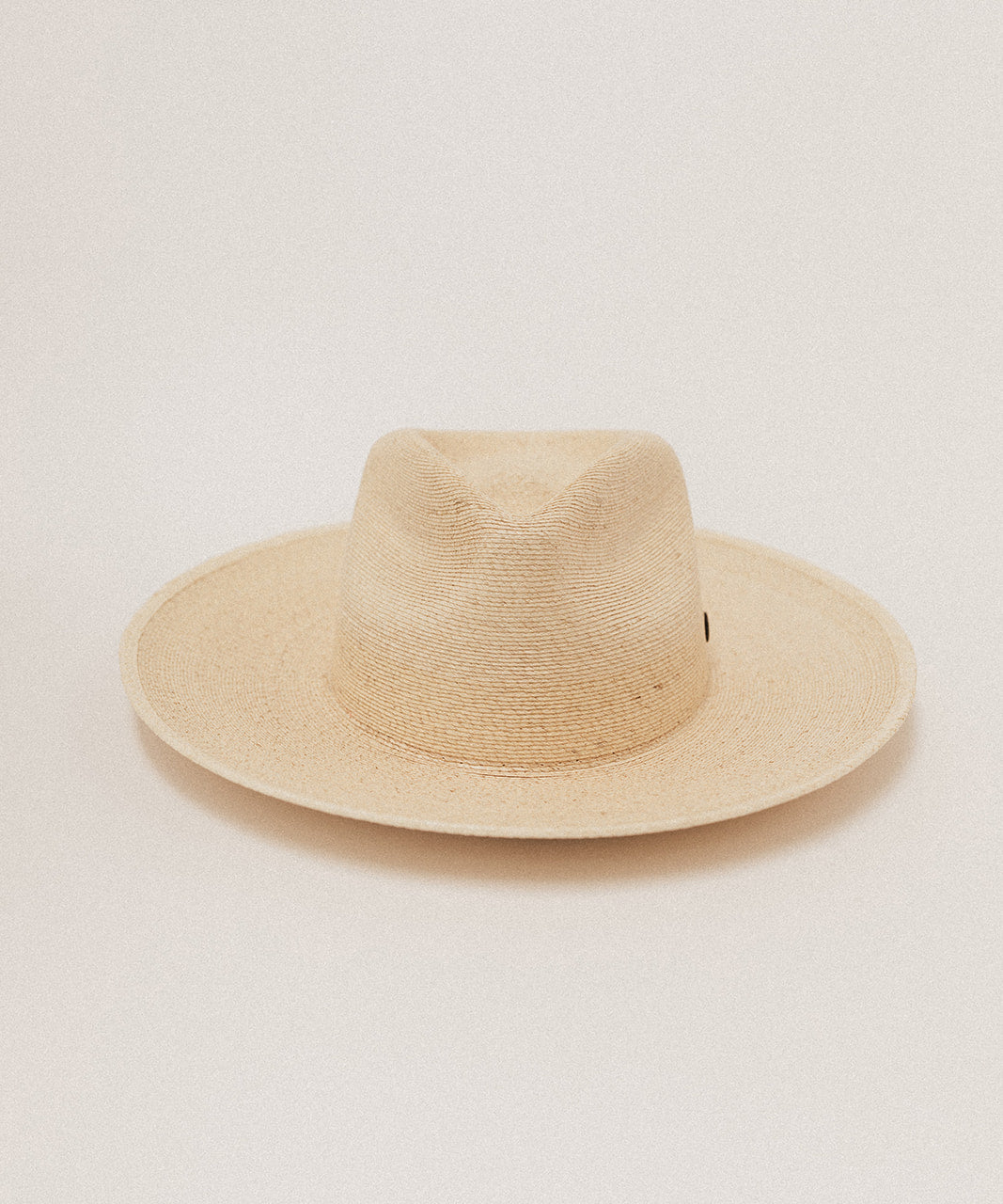 Chapeau De Paille Vintage Acapulco Type Fedora - Beige - épée Et Palmiers
