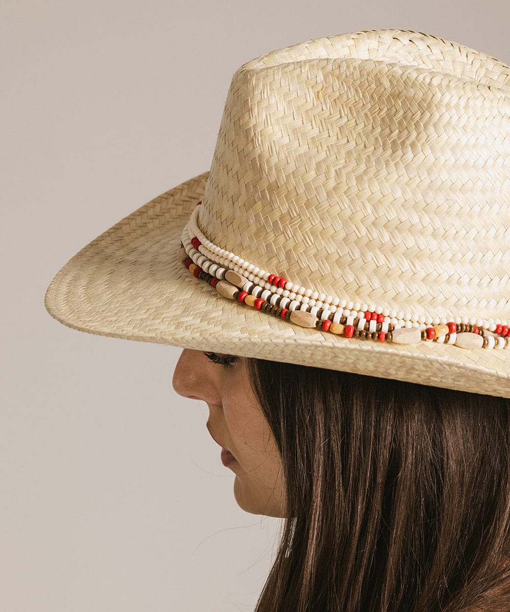 Layered Beaded Hat Band