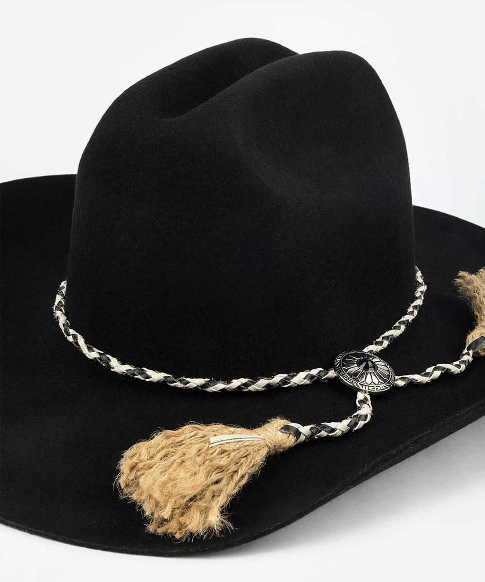 Braided Bolo Tassel Hat Band