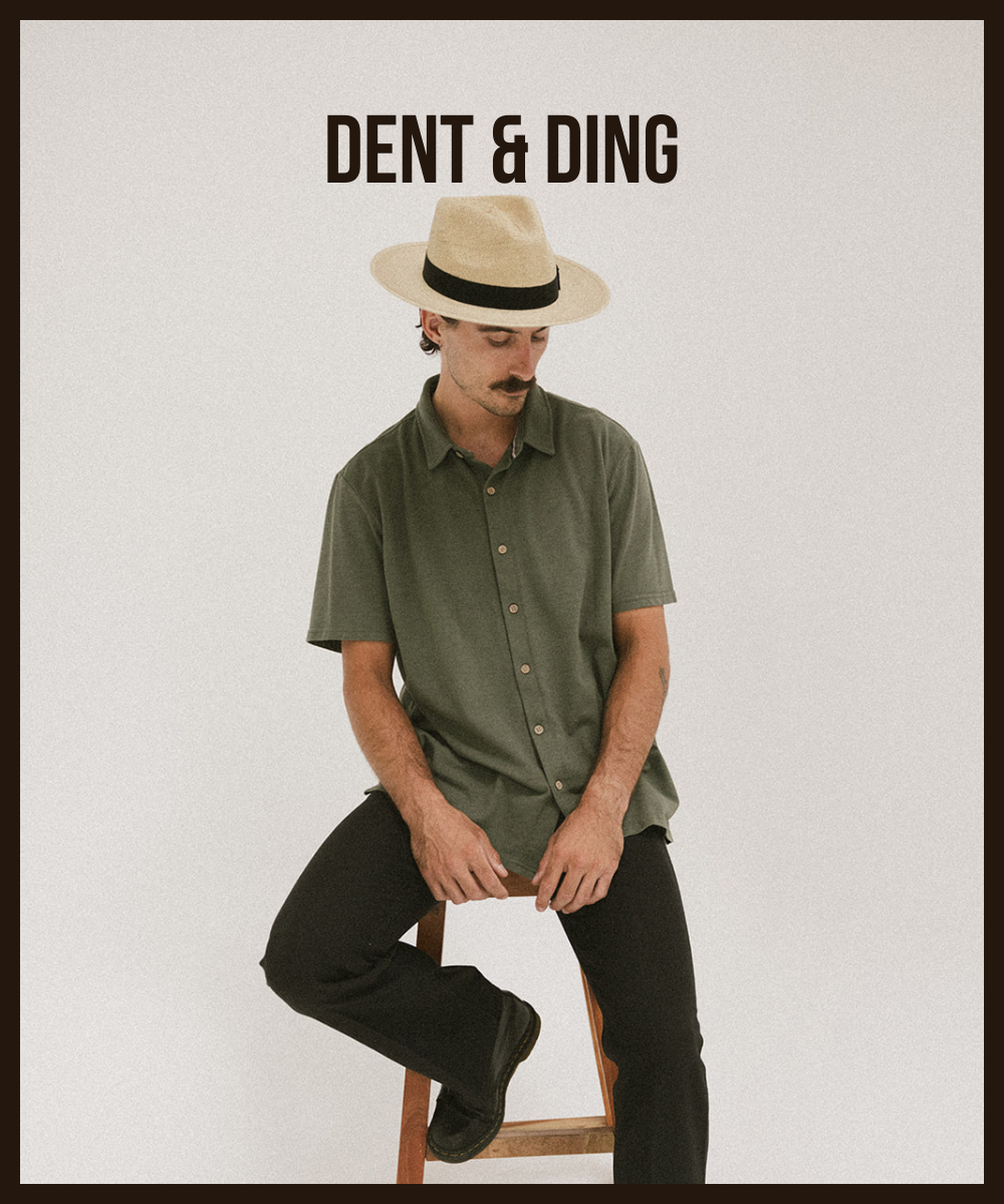 GLENRIO GENTLEMAN'S PALM STRAW HAT– DENT/DING