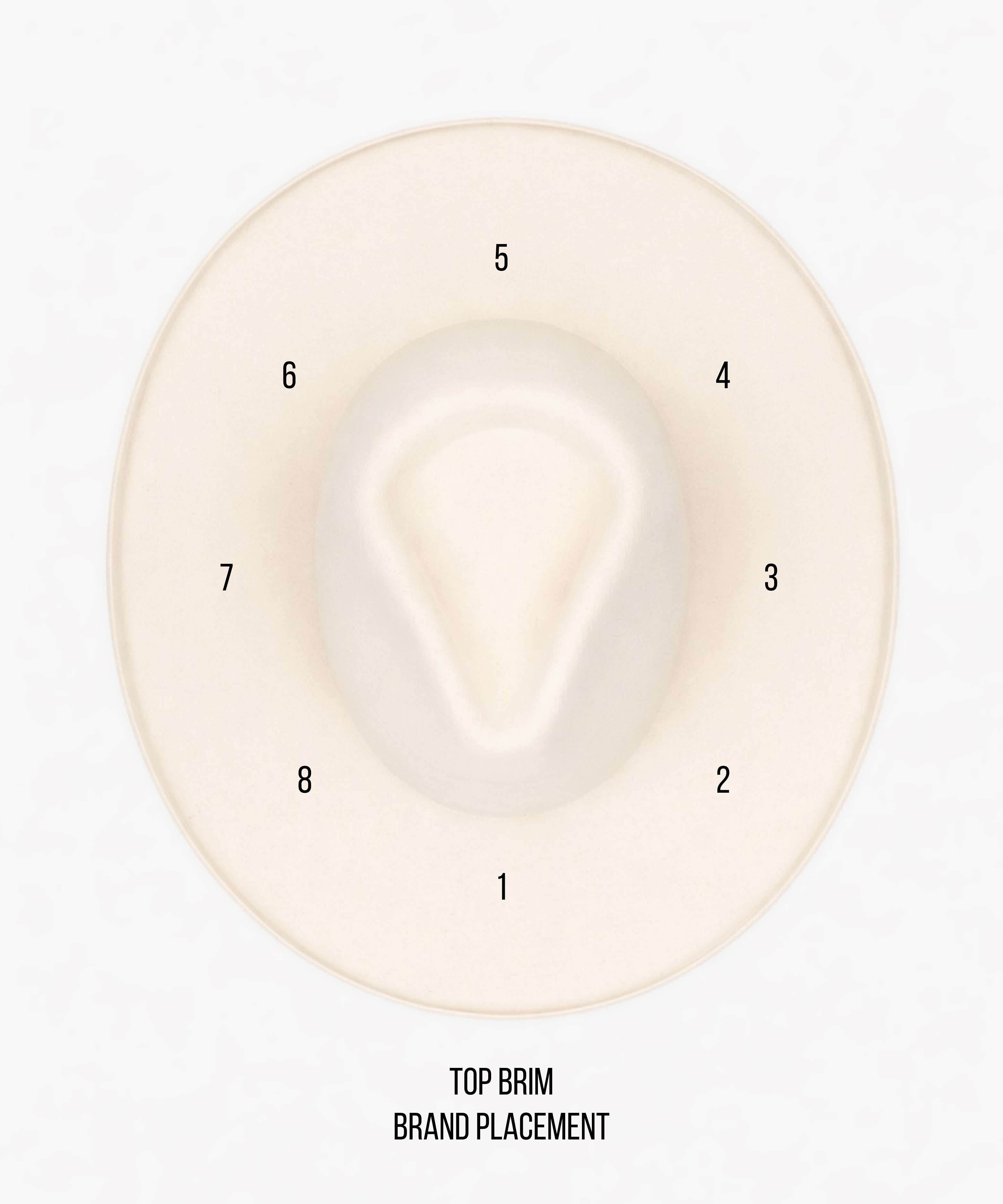 Top Brim Placement Hat Branding Symbol