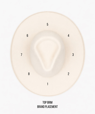 Top Brim Placement Hat Branding Symbol