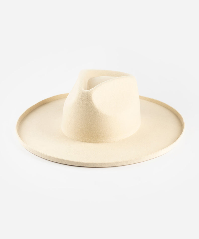 Beige wide-brimmed hat on a light gray background #color_silver grey