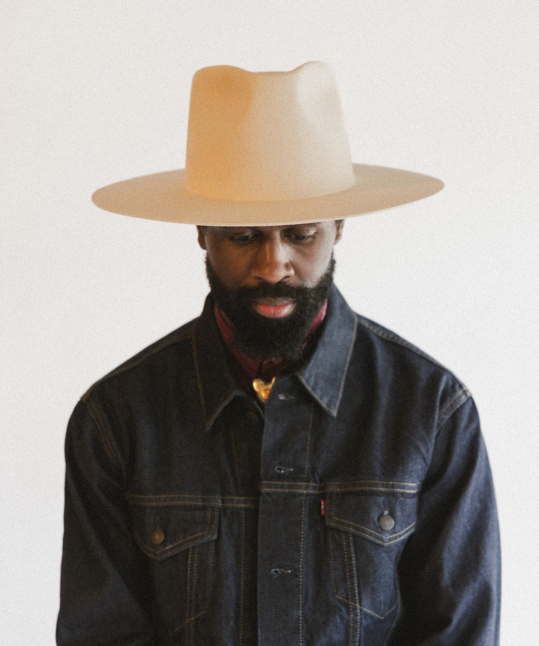 Straw Hat Flat Brim Rancher Hat PURCELL FLAT-BRIMMED RANCHER HAT