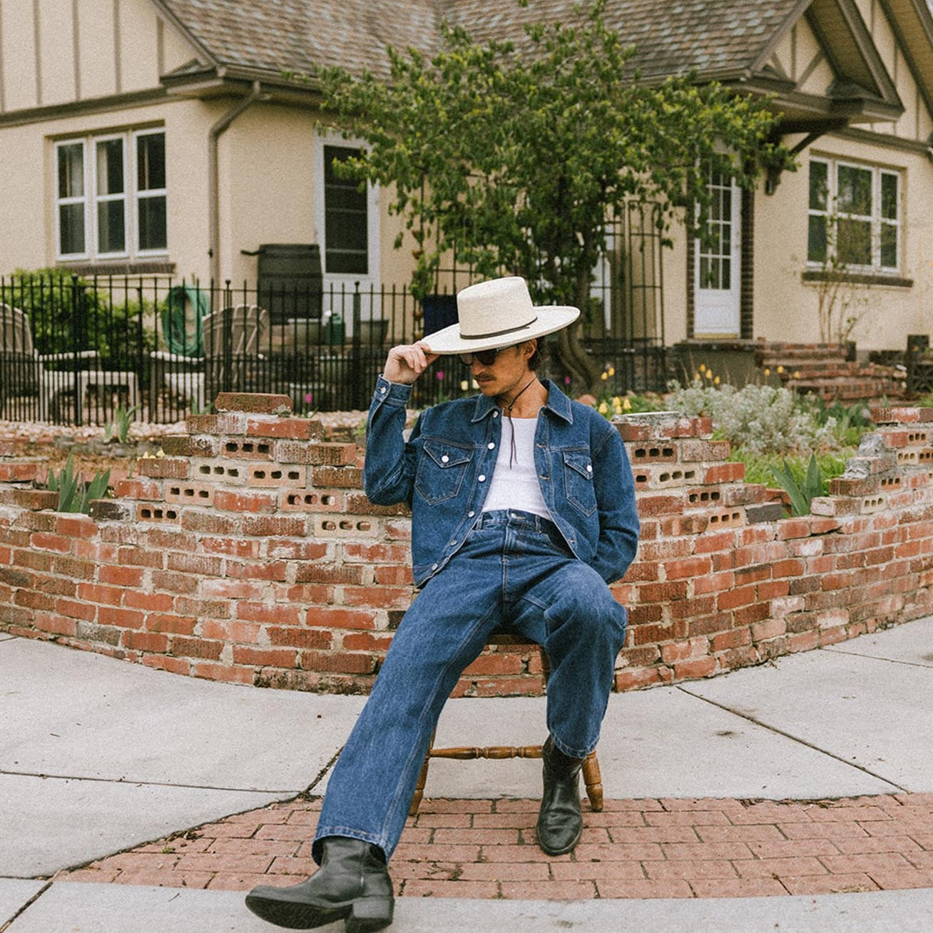 PECOS TELESCOPE PALM STRAW HAT