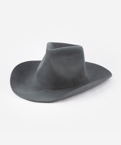 Gray cowboy hat on a light gray background #color_dark grey