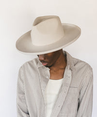 FIVE POINTS WIDE BRIM FEDORA HAT