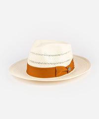 PARK CIRCLE STRAW FEDORA HAT