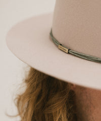 TRIPLE STRAND ROPE HAT BAND - GREY