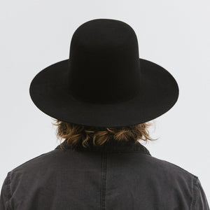 MESQUITE BLANK OPEN CROWN HAT – BLACK