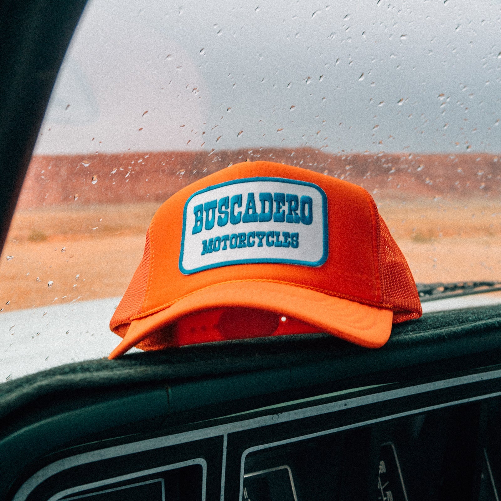'Blue Barrel’ Foam Trucker Hat - Orange