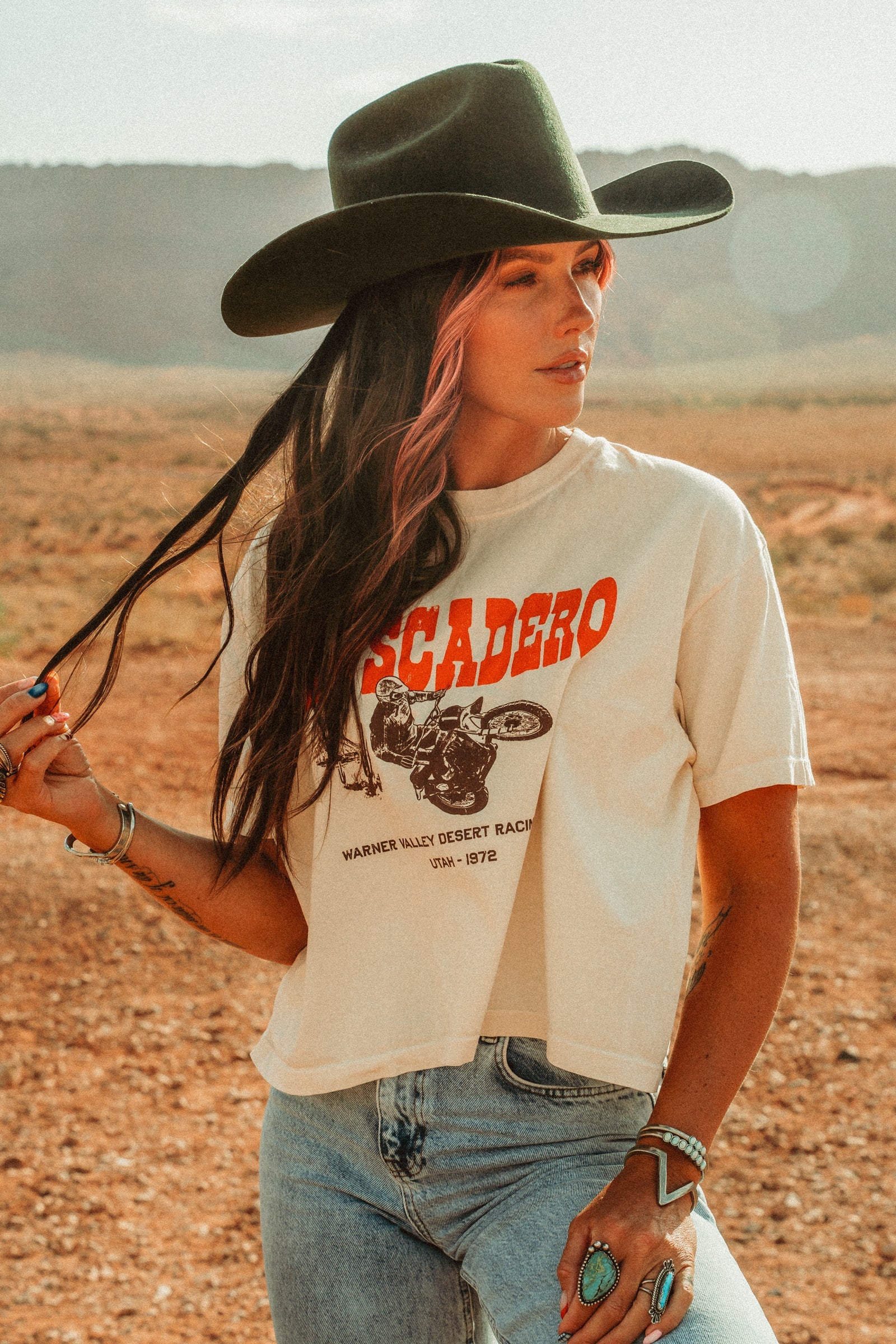 Warner Heavyweight Crop Tee - Ivory