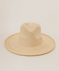 BEALE STREET FLAT PENCIL-BRIMMED PALM FEDORA