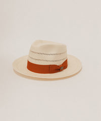 PARK CIRCLE STRAW FEDORA HAT
