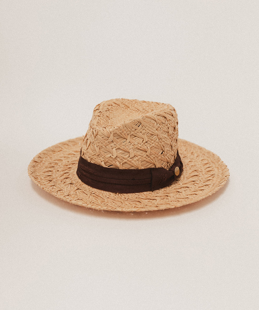 Tillys Raffia  Palm UPF50 Hat - M  tan raffia palm , NWOT , secret pocket , Raffia Sun Hat – Tilley USA main image 4