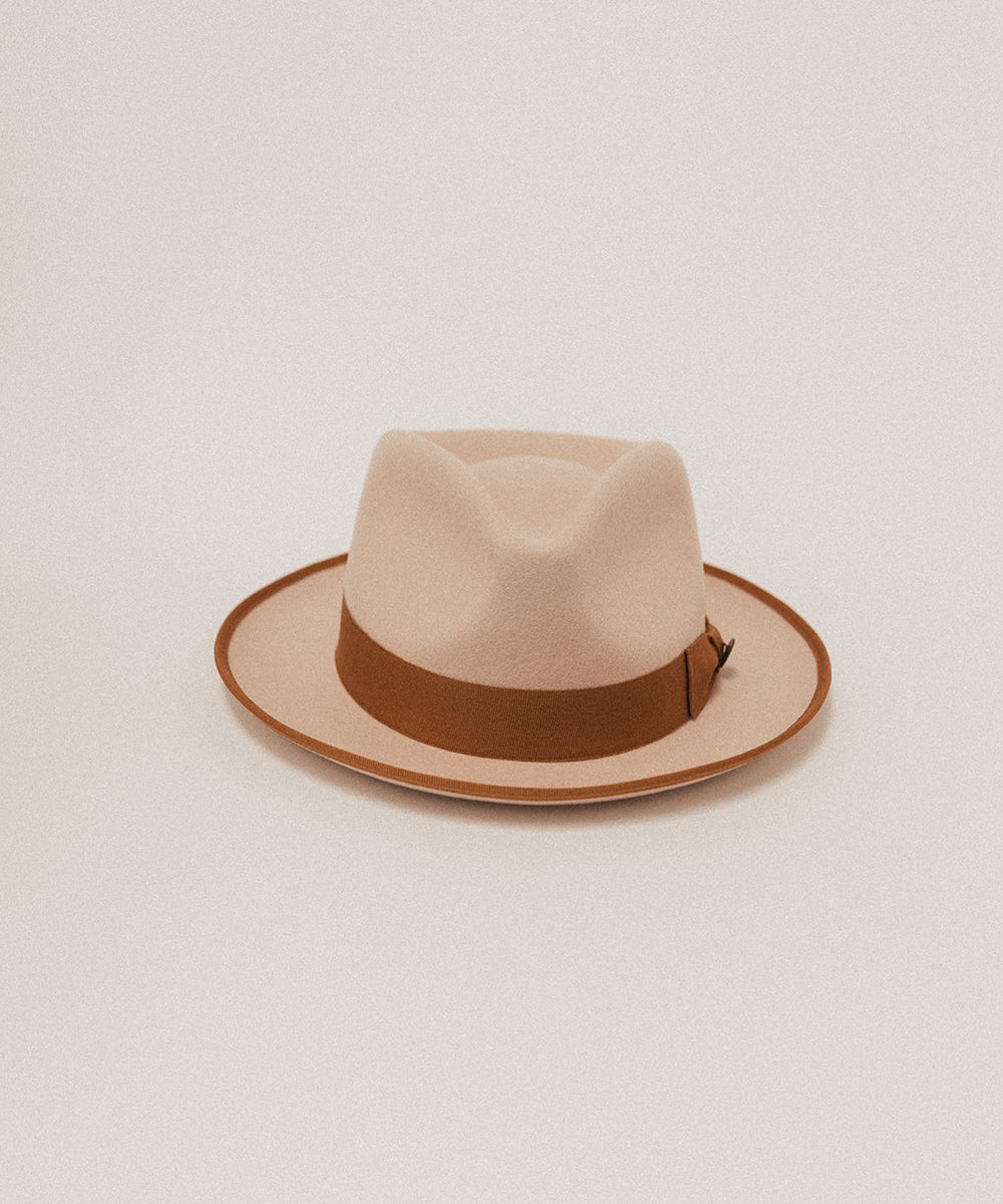 HAT Fedora / Explorer style in beige with Red head band NWOT Accessories | Hat Fedoraexplorer In Pink With Red And White  main image 4
