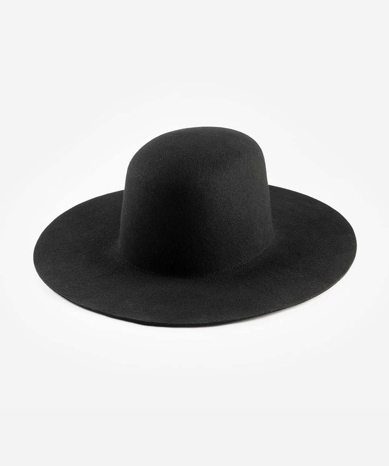 Black fedora hat on a white background #color_black