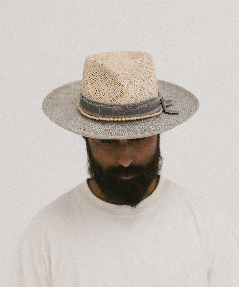 PORTO MARIE TWO-TONE STRAW HAT