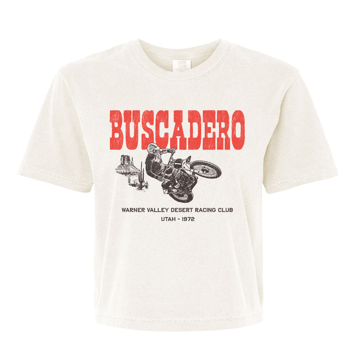 Warner Heavyweight Crop Tee - Ivory