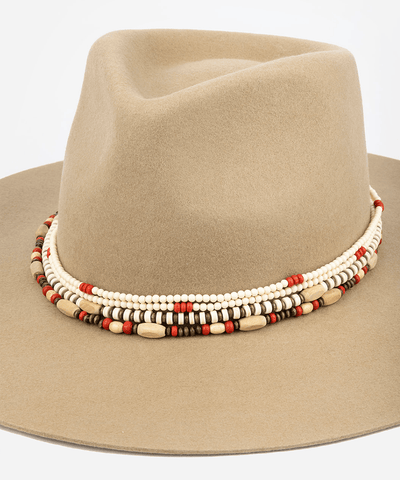Layered Beaded Hat Band