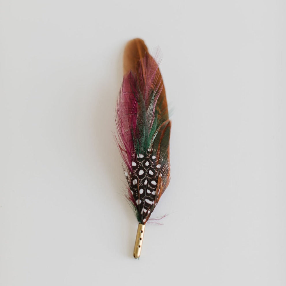FEATHER – RUST AND GREEN