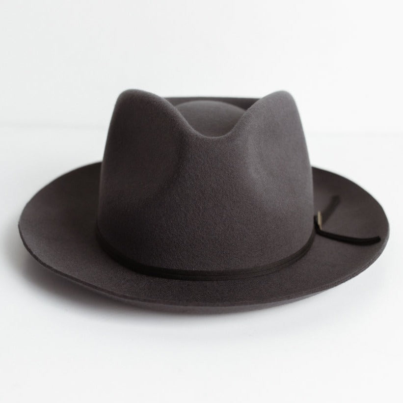 OLD CITY FEDORA HAT – BLACK BAND - Two Roads Hat Co.