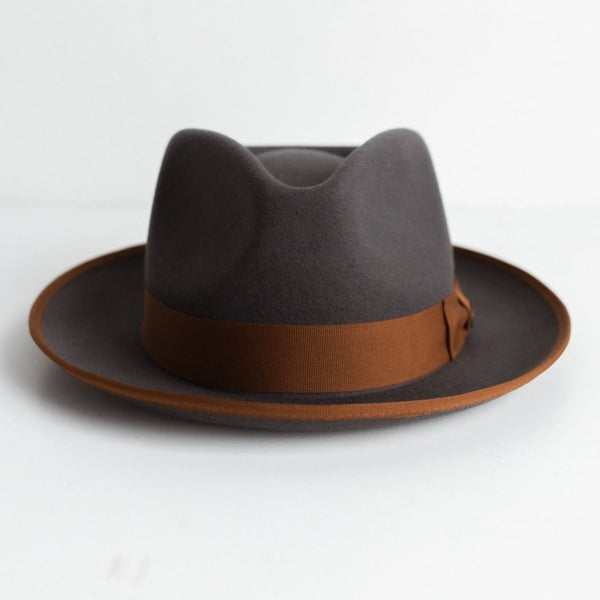 OLD CITY FEDORA HAT – BROWN BAND - Two Roads Hat Co.