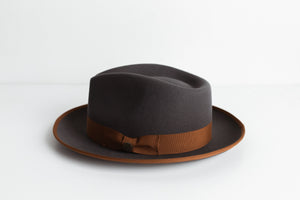 OLD CITY FEDORA HAT – BROWN BAND