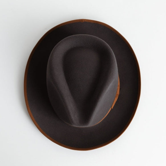 OLD CITY FEDORA HAT – BROWN BAND