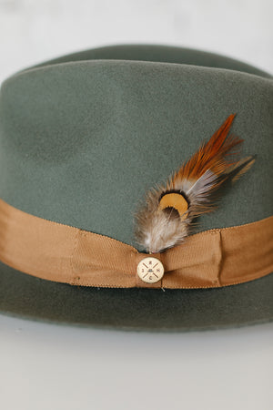 FEATHER – COPPER AND CAMEL