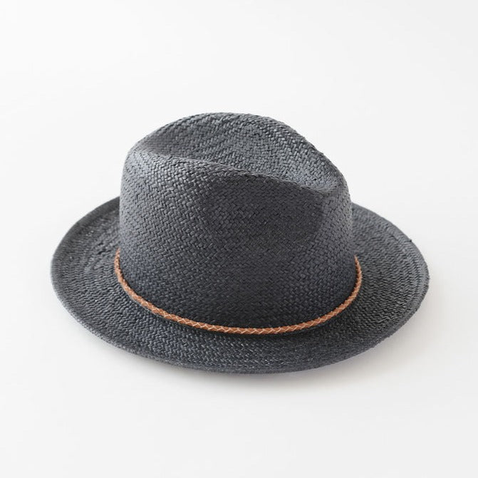 WYNWOOD STRAW FEDORA SUN HAT – NAVY - Two Roads Hat Co.