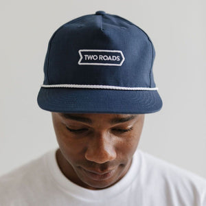 LEADVILLE 5 PANEL ROPE CAP - NAVY