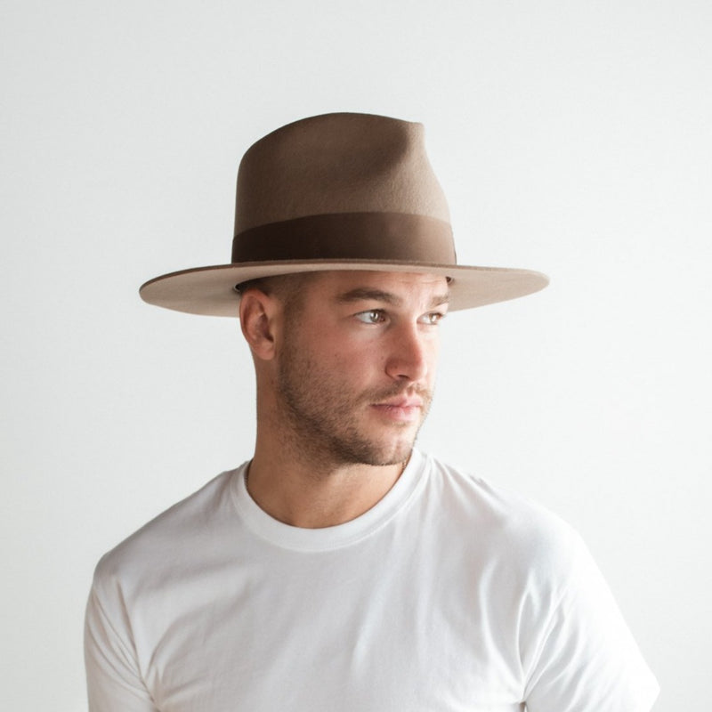 CORKTOWN FEDORA HAT – BROWN - Two Roads Hat Co.