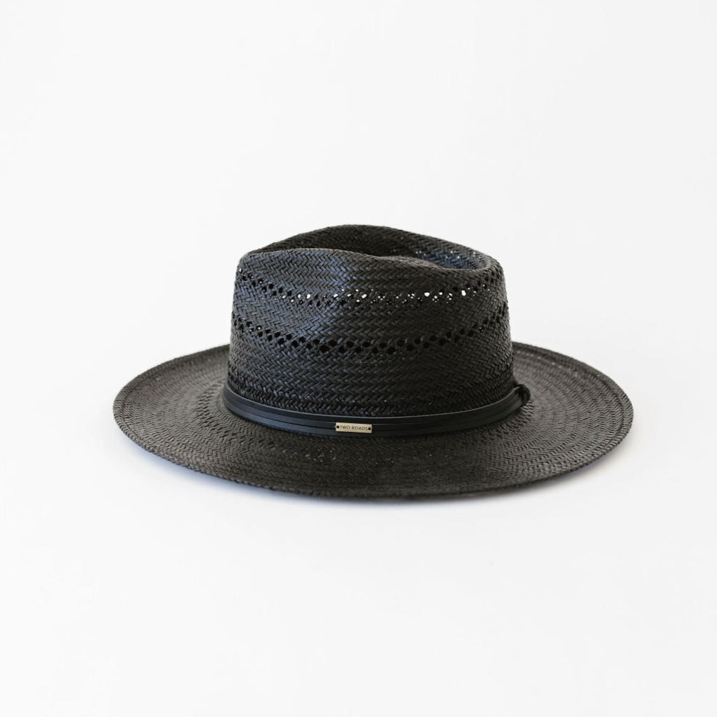 安心 NOROLL / RAFFIA BUCKET HAT BLACK LARGE | artfive.co.jp