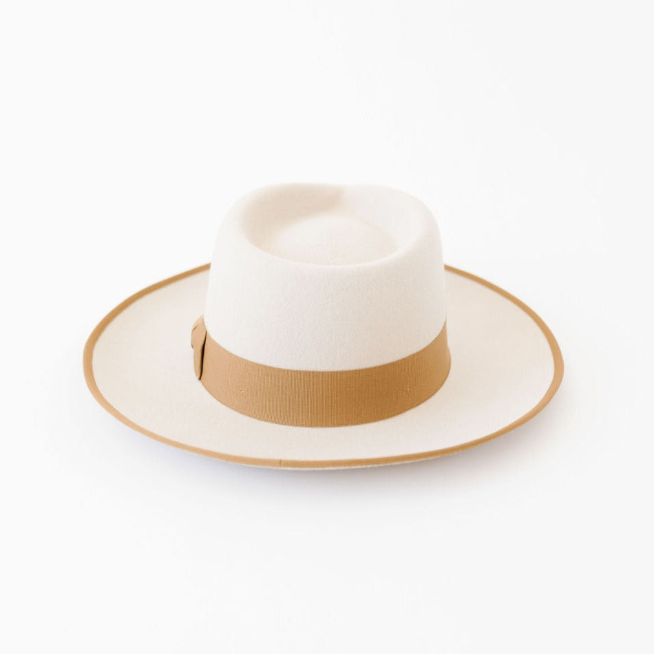 BUSHWICK RANCHER HAT – BUCKSKIN / BROWN - Two Roads Hat Co.